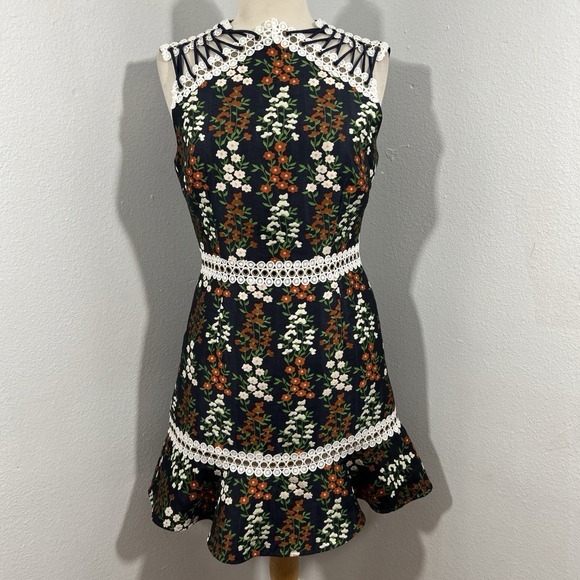 KEEPSAKE the Label Dresses & Skirts - Keepsake the label Mini Dress Womens Medium Faithful Floral Lace Up Shoulder